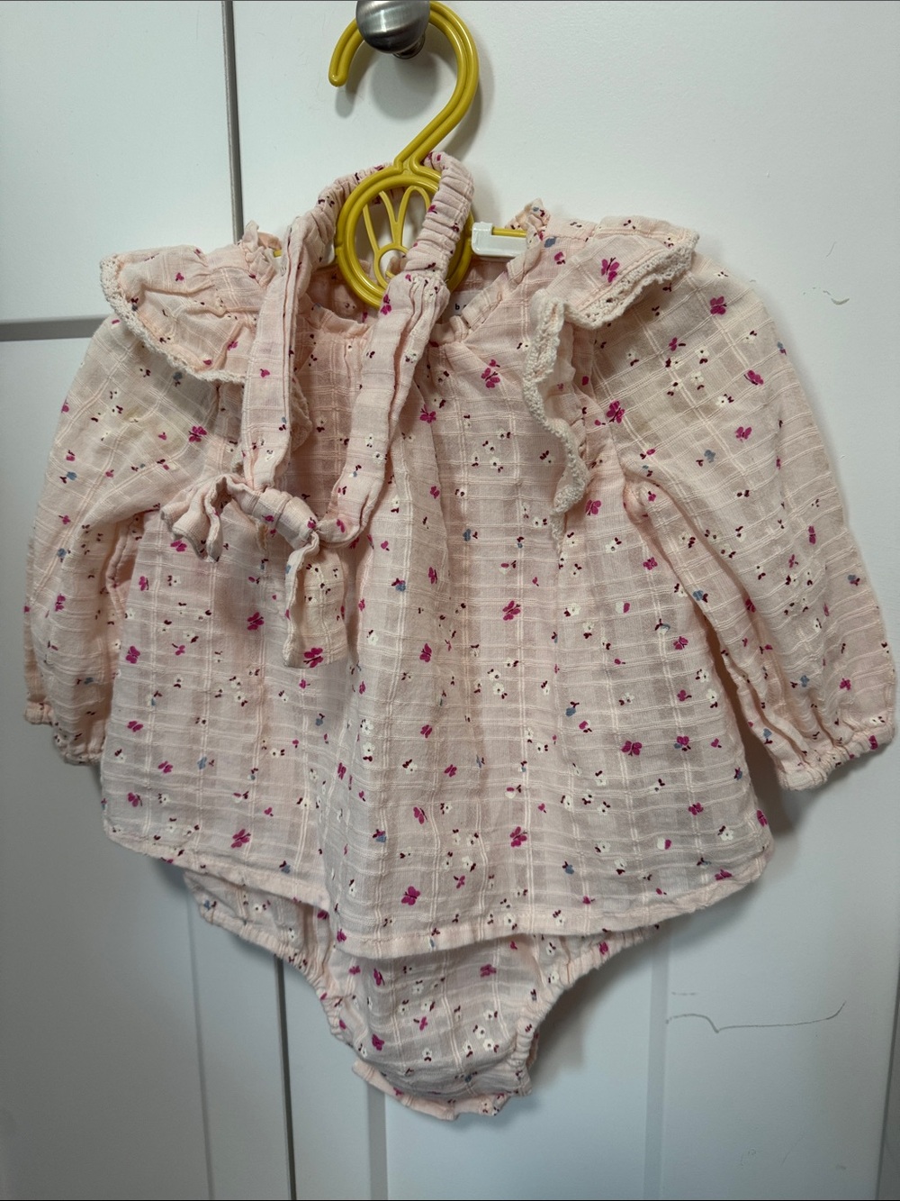 GAP Light Pink Floral Baby Matching Set